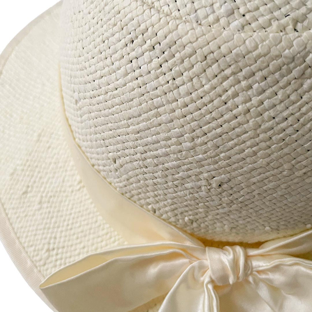Straw Hat Helmet COVER ONLY - Ivory