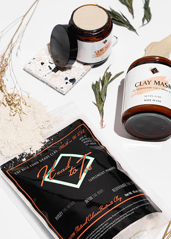 Calcium Bentonite Clay Face Mask - Ready-to-Use, Pure Spring Water