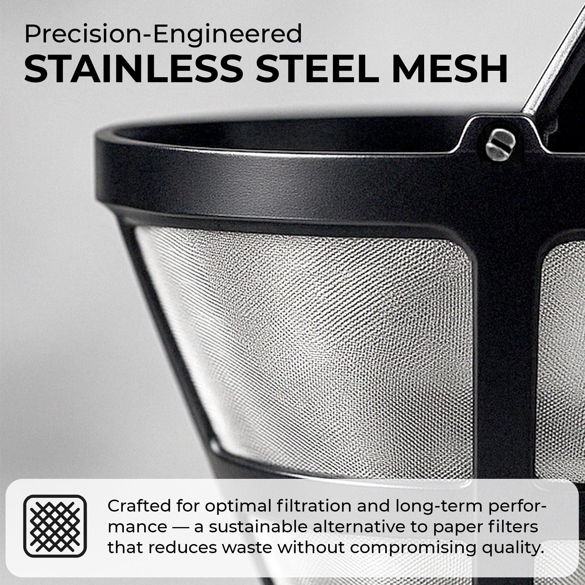 Universal Replacement Coffee Filter for 5-Cup Coffee Makers, KFPF05