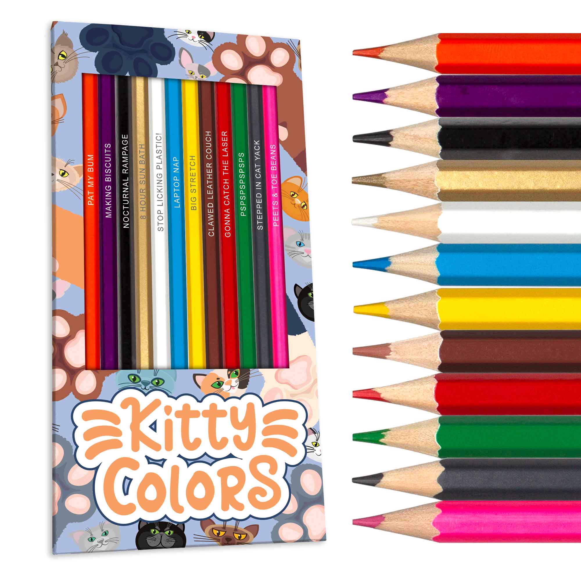 Kitty Colors Colored Pencils & Coloring Pages