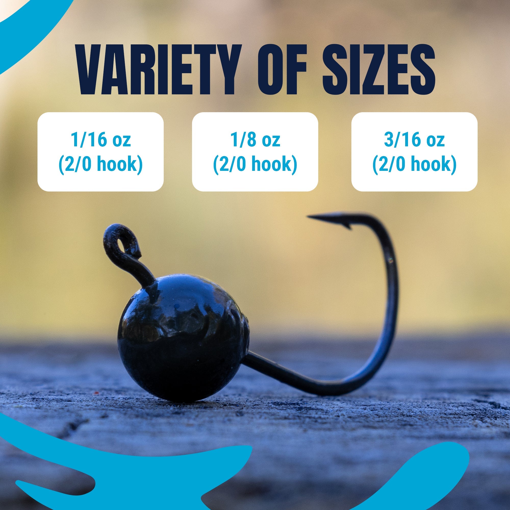 Reaction Tackle Lead Wacky Jigs- 10-PACK- Ultra Sharp - New