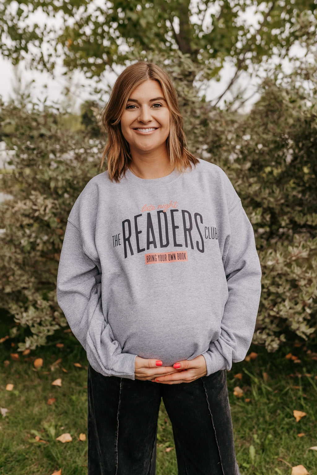 The Late Night Readers Club BYOB - Gray Basic Fleece