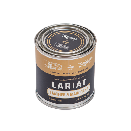 Lariat: Leather + Mahogany Soy Wax Candle
