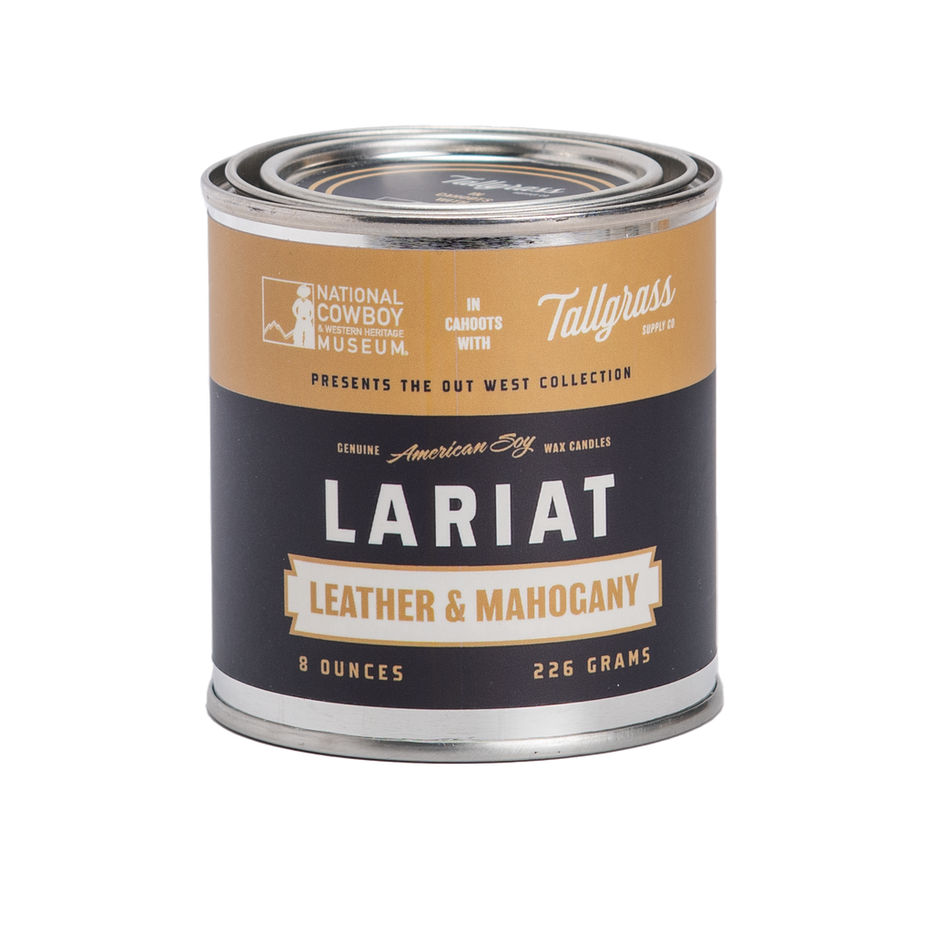 Lariat: Leather + Mahogany Soy Wax Candle