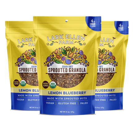 Lemon Blueberry Sprouted Granola