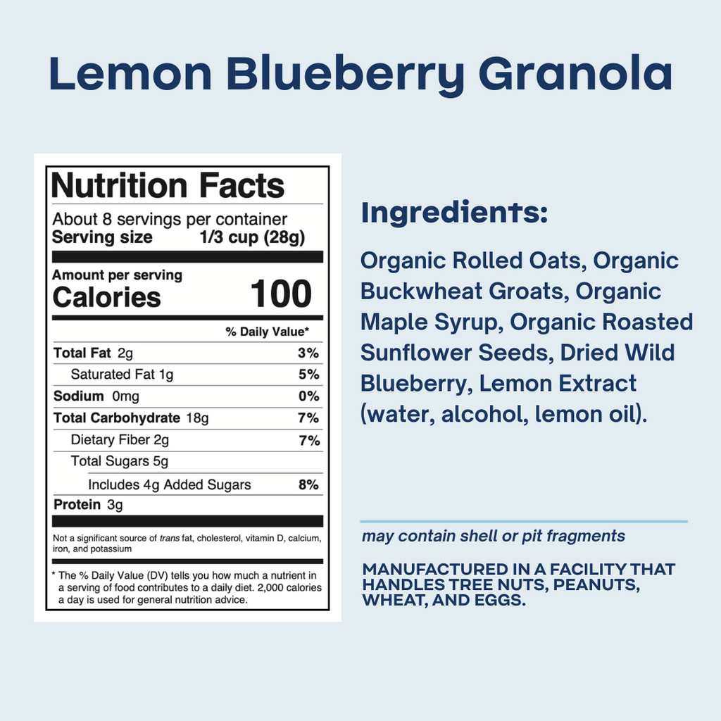 Blueberry Lemon Granola