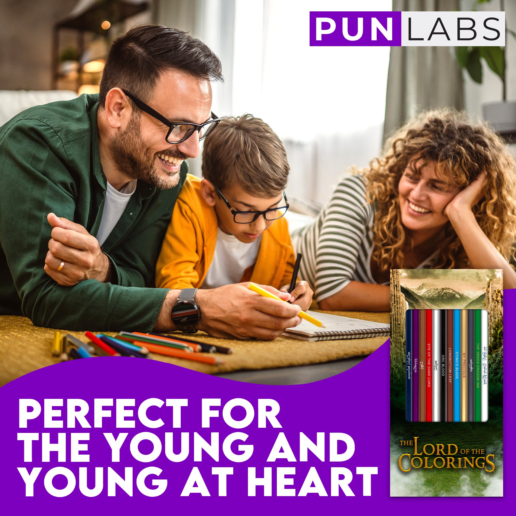 Lord of the Colorings Colored Pencil Set for Fans of Lord of the Rings (Delivered by Thanksgiving 2025)