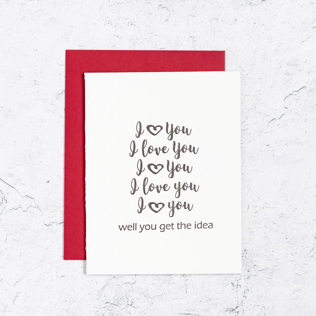 I Love You Repeat Card