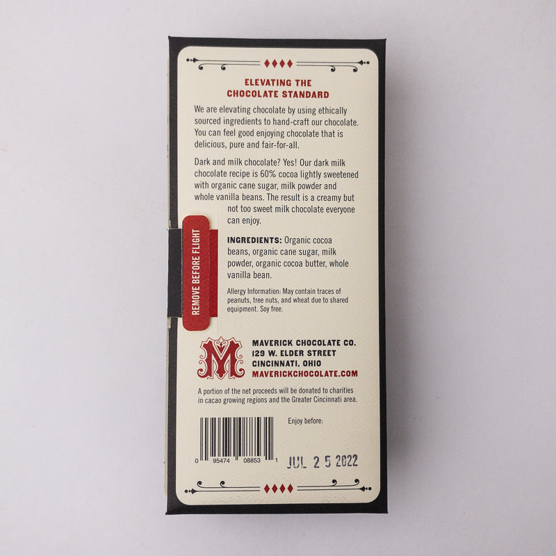 Maverick Chocolate 60% Dark Milk Chocolate