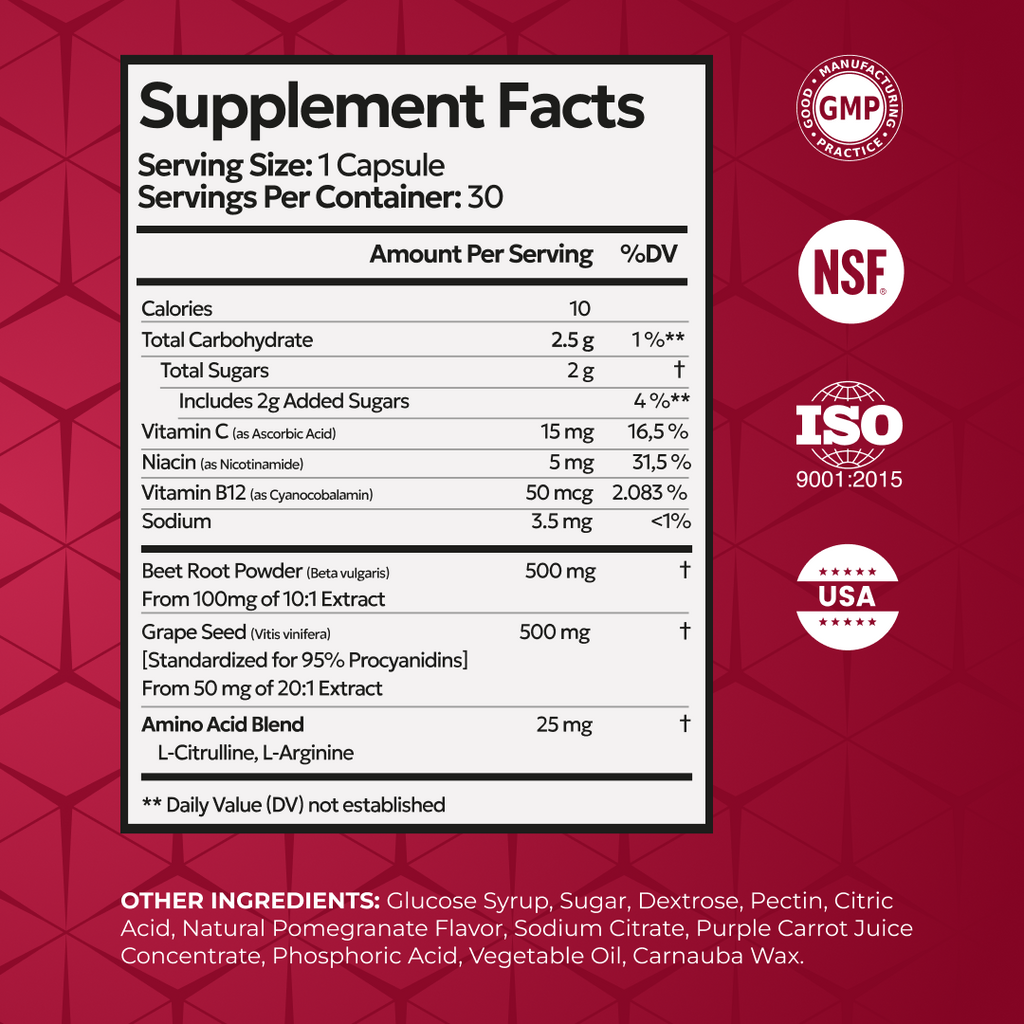 Cardiovascular Support Beet Root + by RevitMe