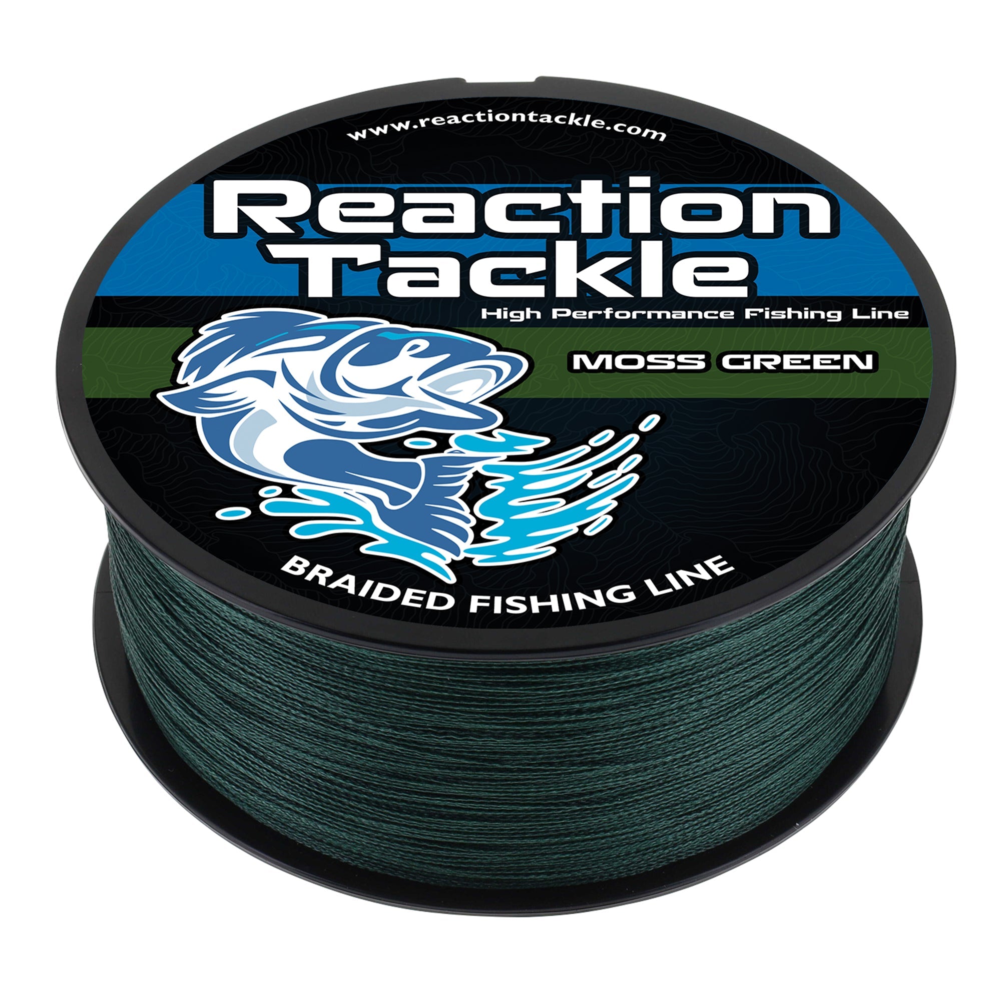 Reaction Tackle Braided Fishing Line - Moss Green