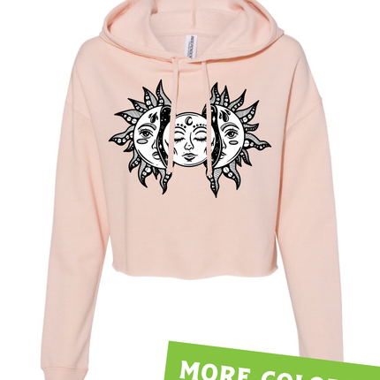 Sun and Moon · Cropped Hoodie