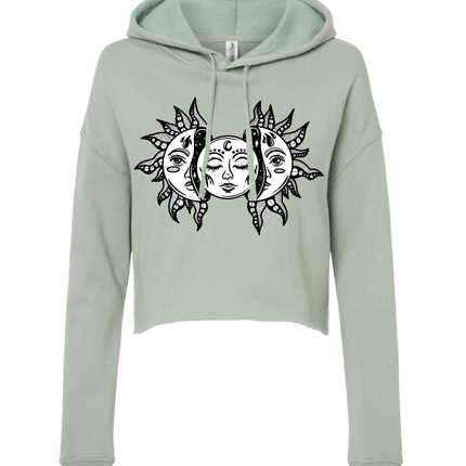 Sun and Moon · Cropped Hoodie