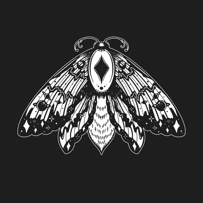 Witchy Moth · Cropped Hoodie