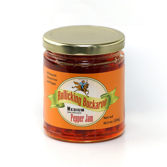 Rollicking Buckaroo Medium Pepper Jam "Sweet with a Kick"