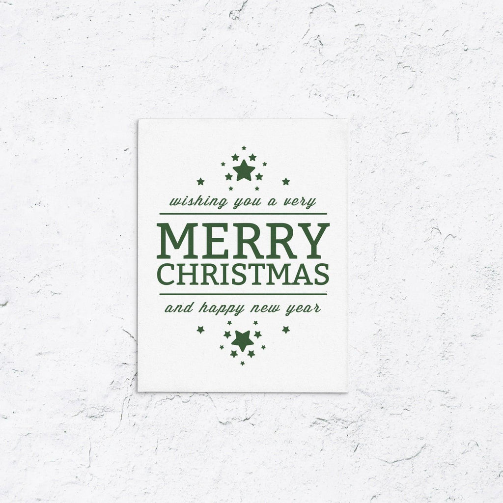 Happy Holidays With Stars Box Set of 10