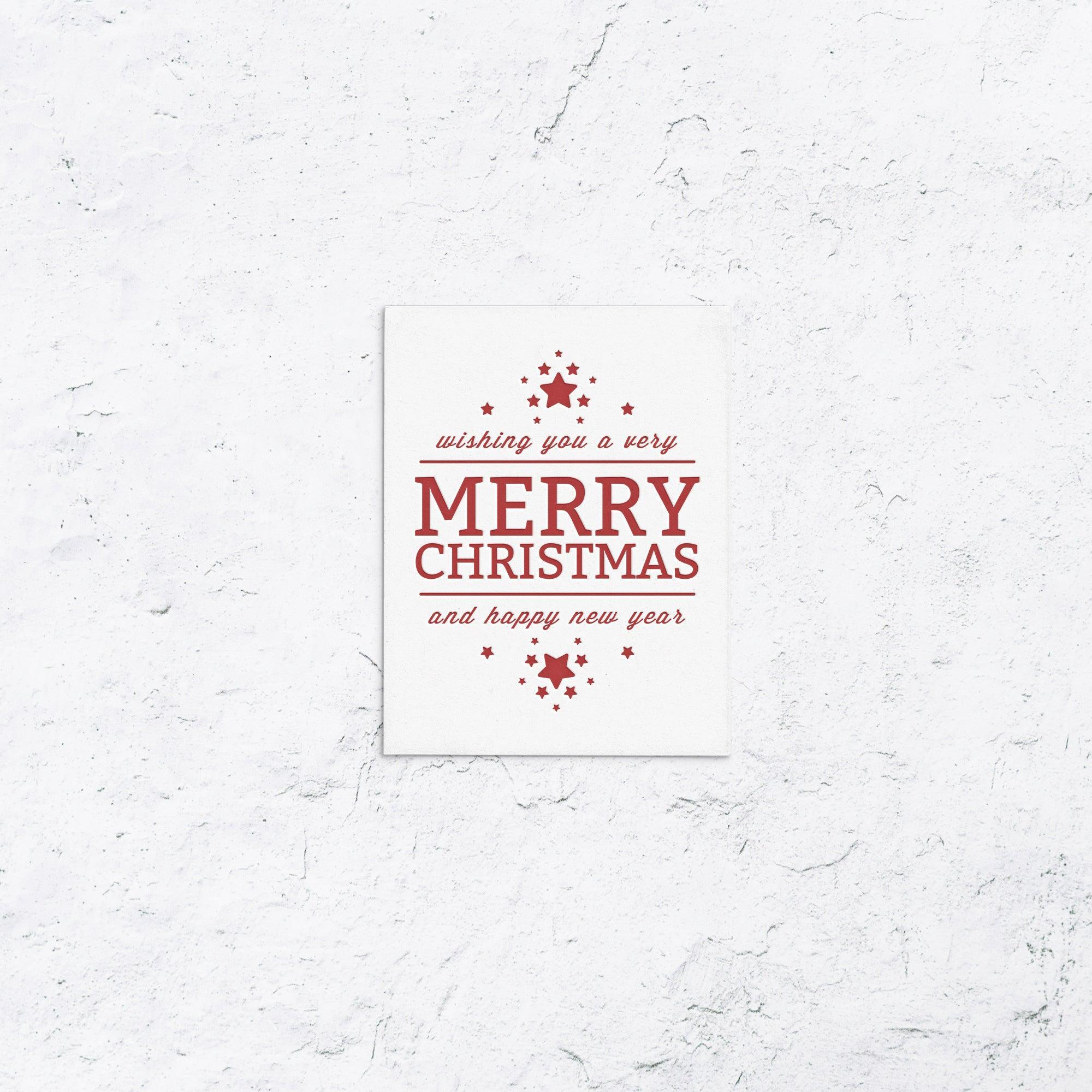 Happy Holidays With Stars Box Set of 10