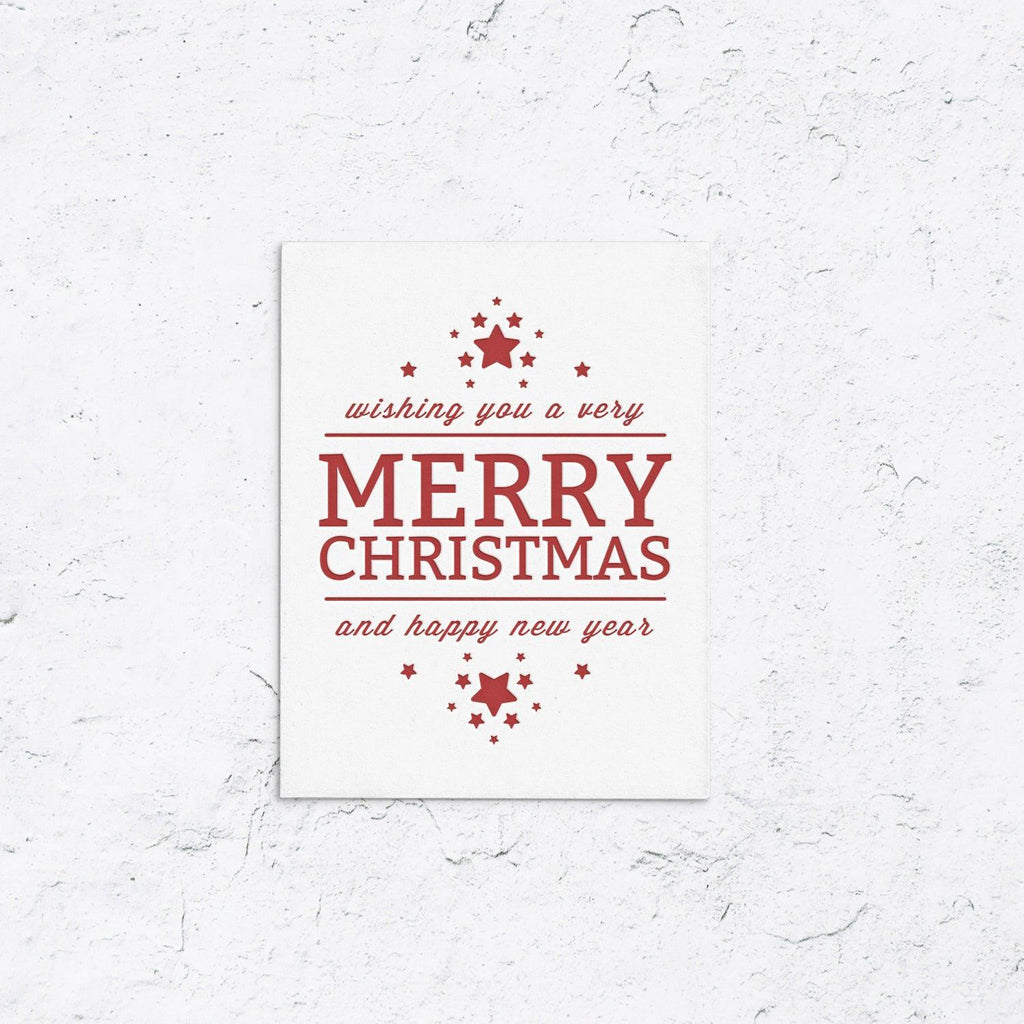 Happy Holidays With Stars Box Set of 10