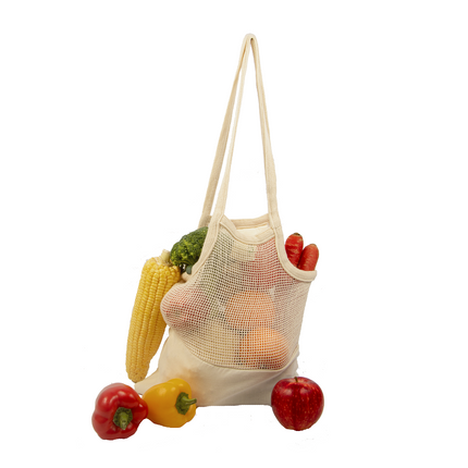 Mesh & Fabric Tote Bag