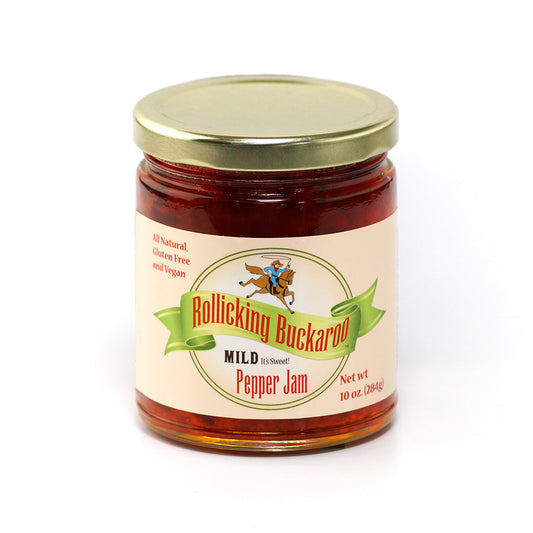 Rollicking Buckaroo Mild Pepper Jam "It's Sweet"