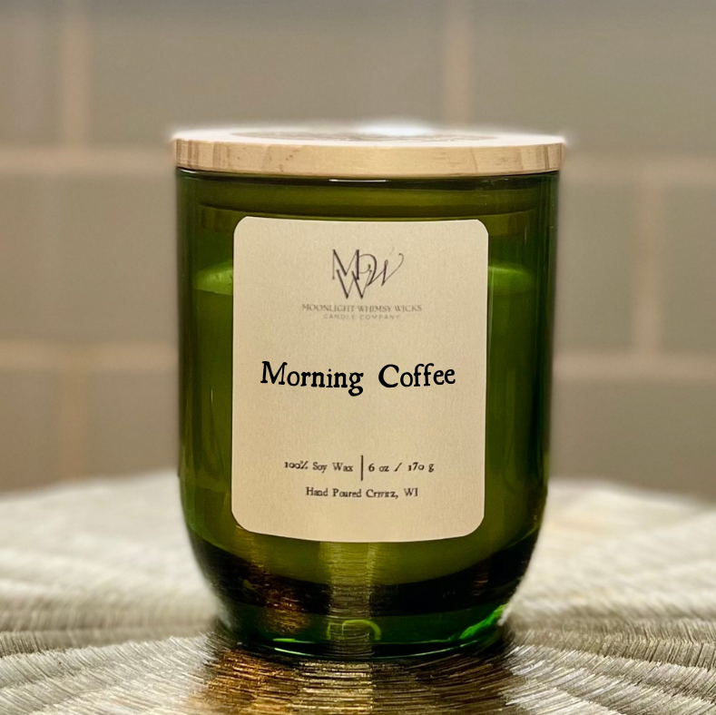 Morning Coffee | Roasted Coffee Bean Soy Candle for Cozy Mornings & Café Vibes