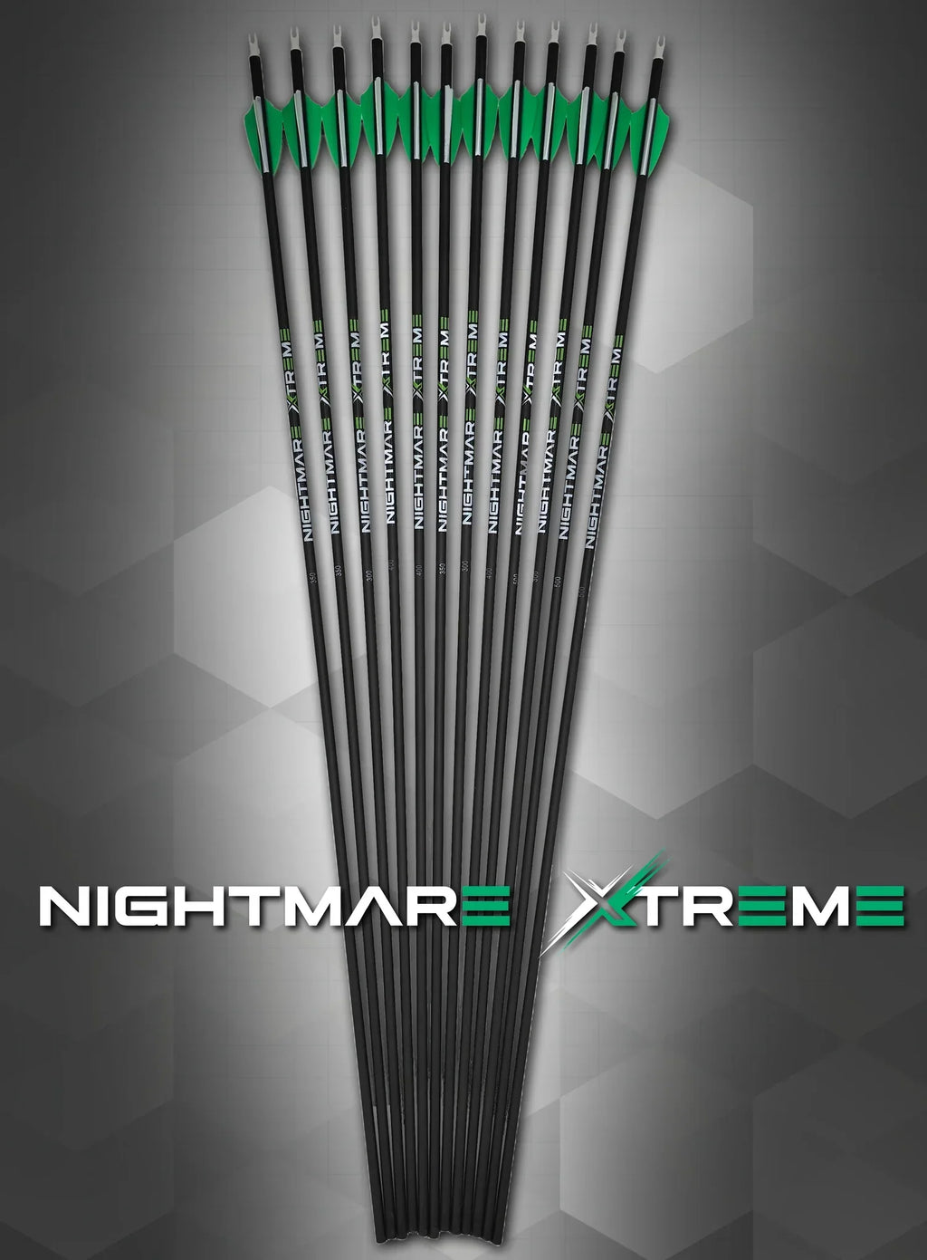 Nightmare Xtreme 2.0 300 / 350 / 400/ 500 spine Arrow 12/Pack Fletched