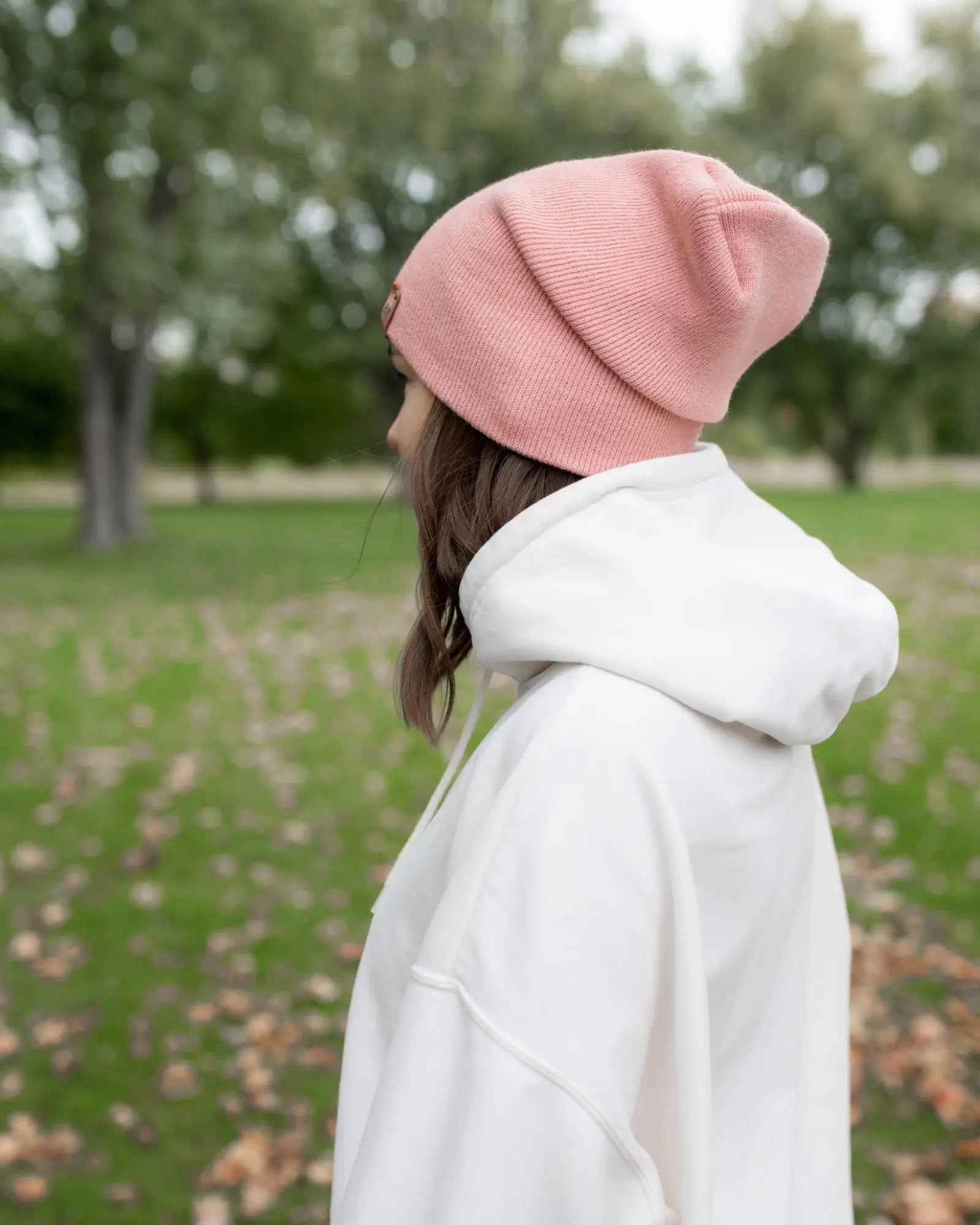 NEW HAAKWEAR H-Stitch Cuffed Beanie - Designed and Made in USA (Patented Design) - Pearl Pink