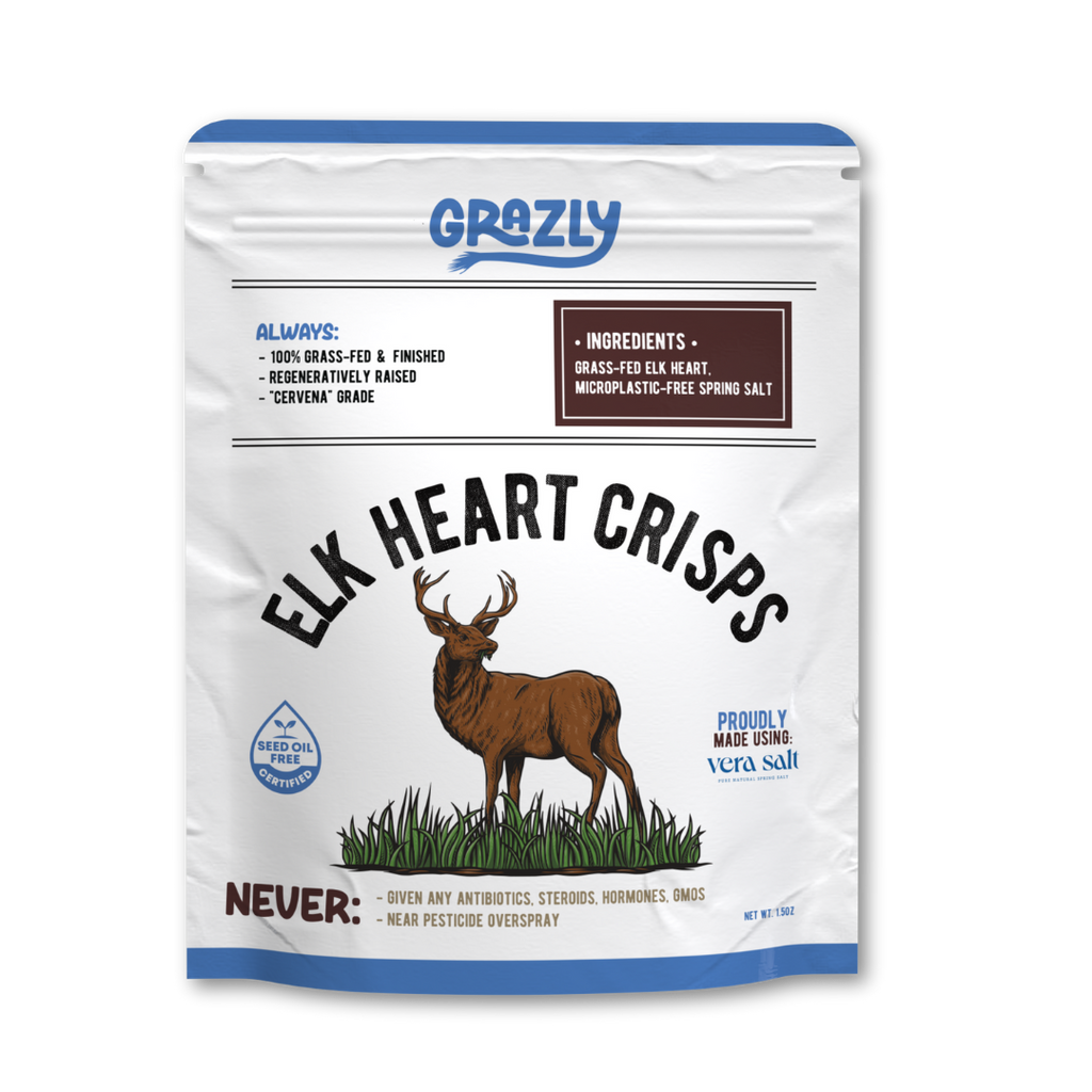 Elk Heart Crisps - 100% Grass-Fed/Finished