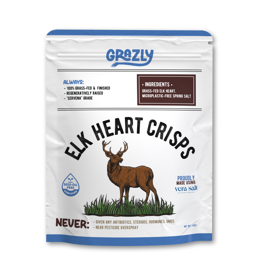 Elk Heart Crisps - 100% Grass-Fed/Finished