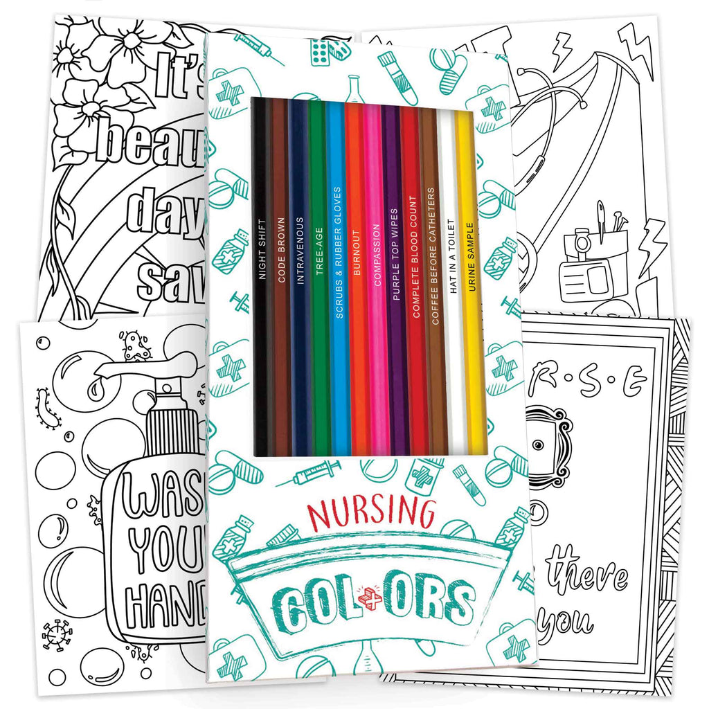 Nurse Colors Colored Pencils & Coloring Pages for Nurses