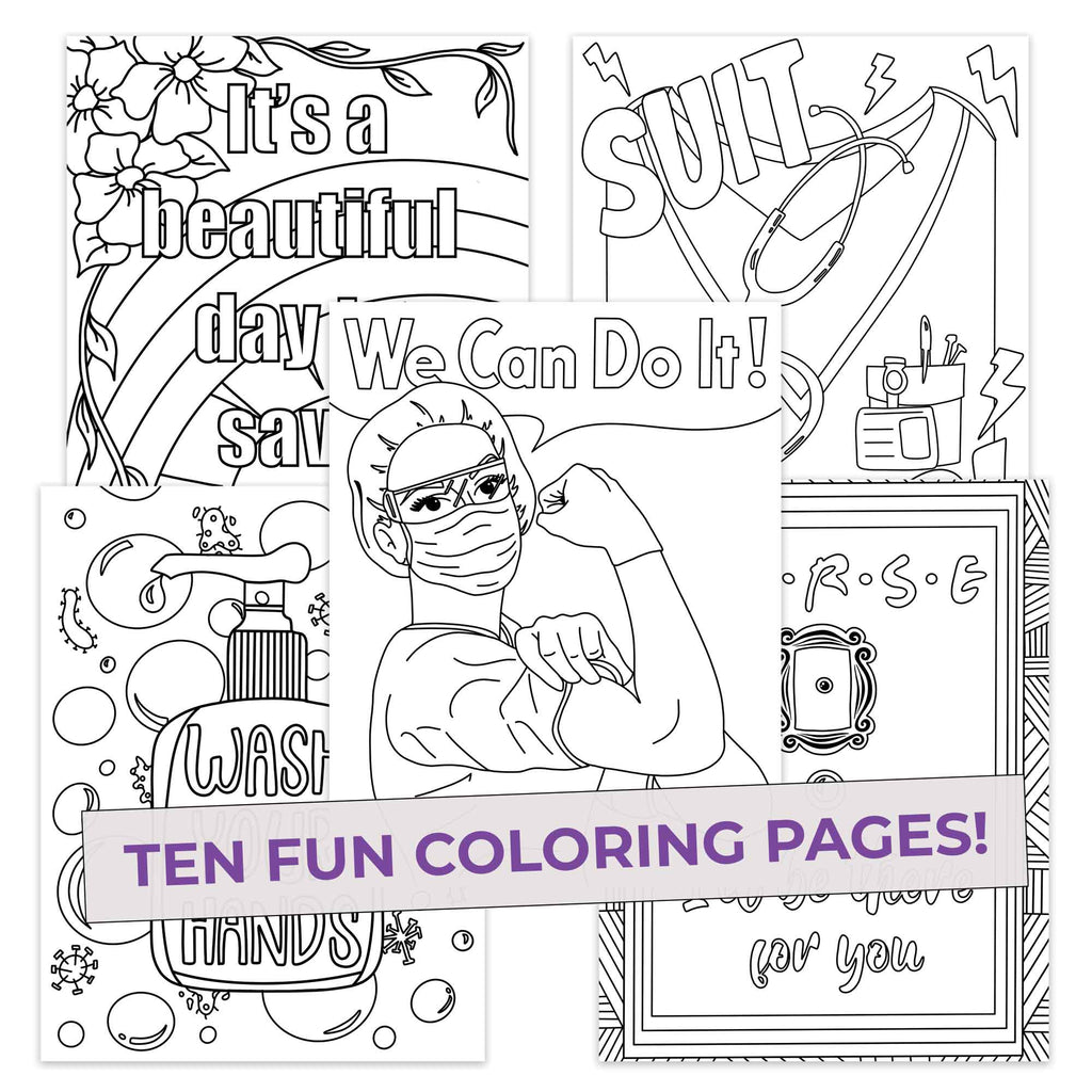 Nurse Colors Colored Pencils & Coloring Pages for Nurses