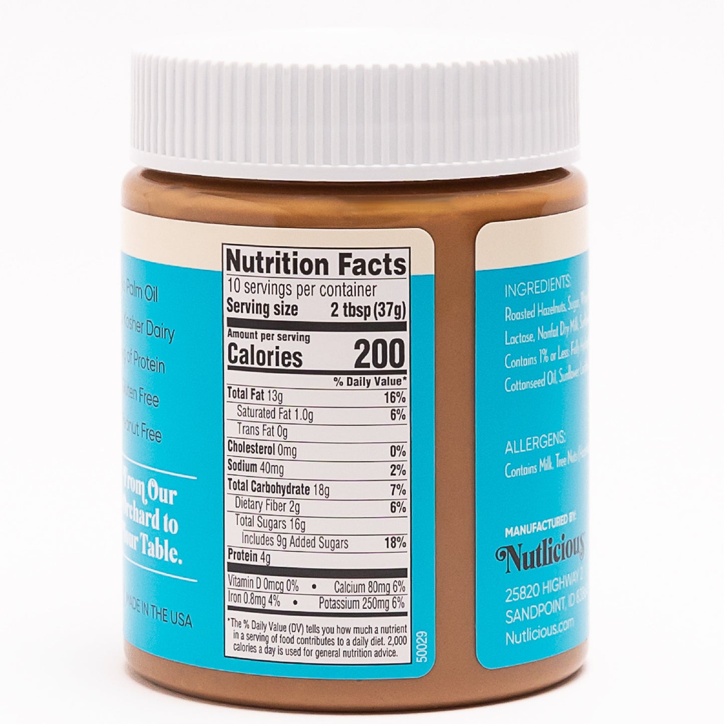 Hazelnut Butter Spread (13 oz)
