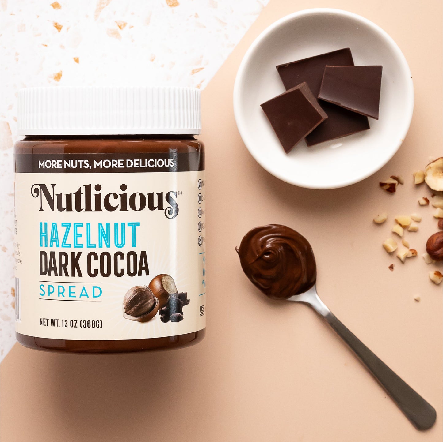 Hazelnut Dark Cocoa Spread (13 oz)
