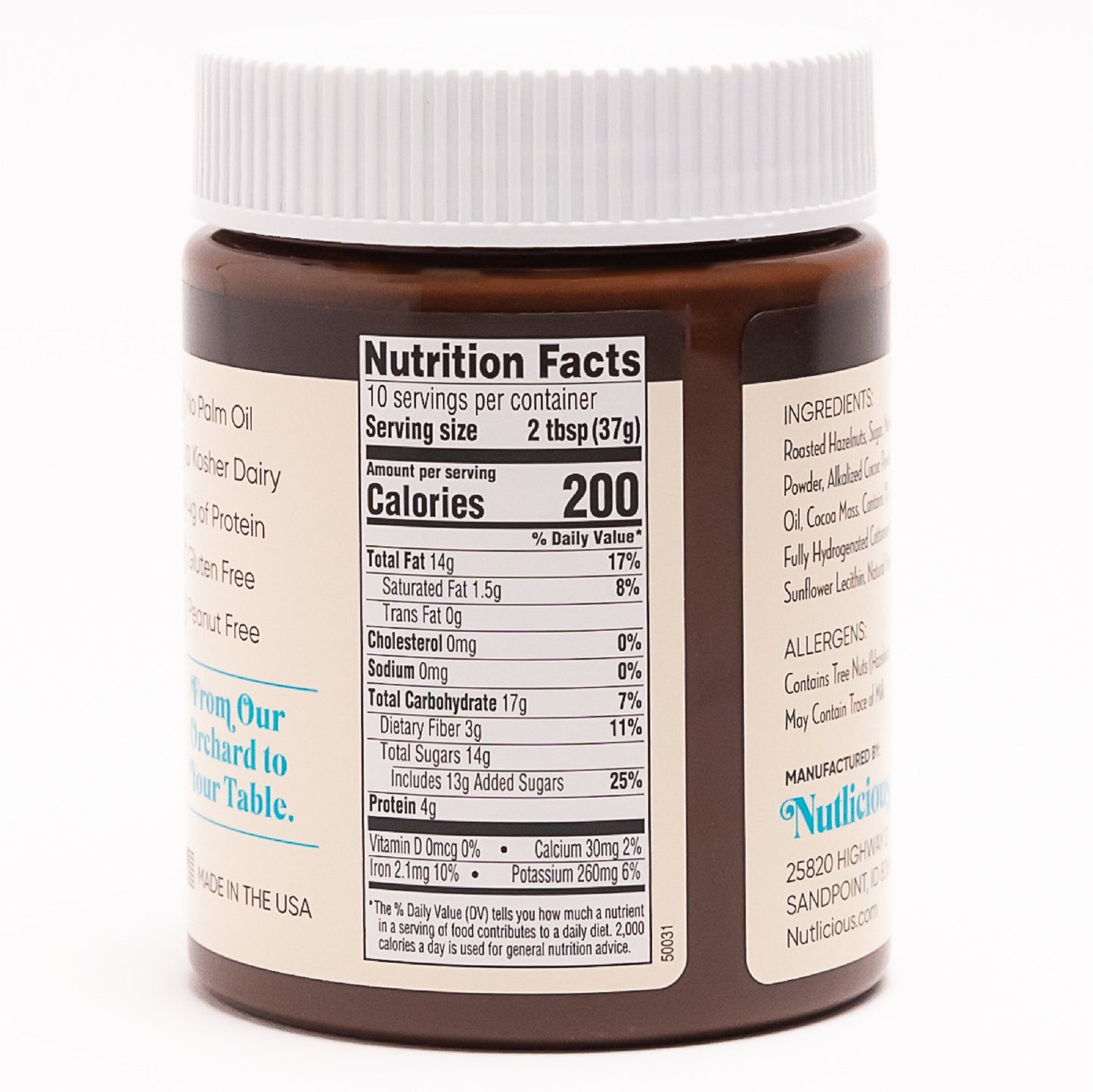Hazelnut Dark Cocoa Spread (13 oz)