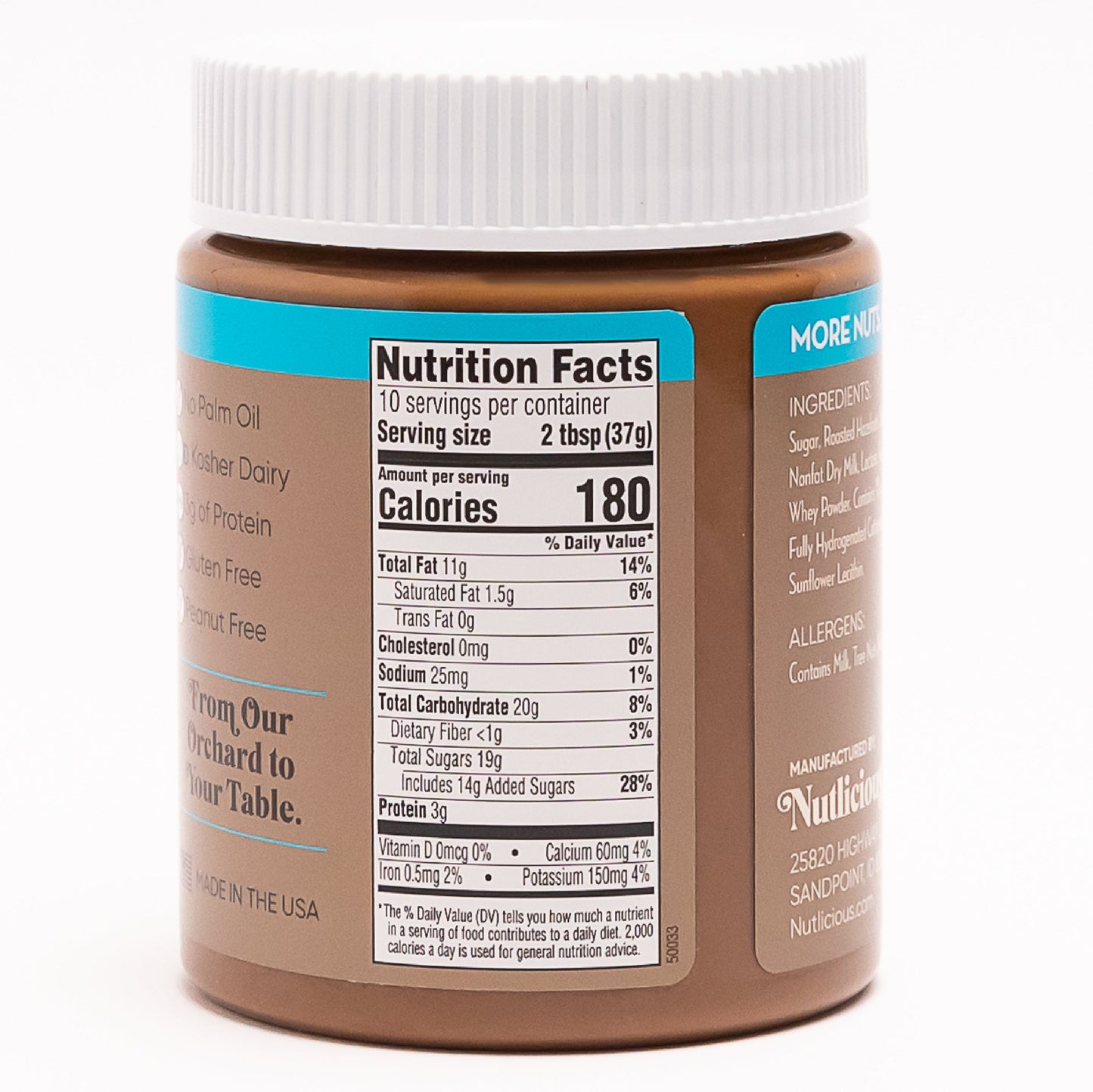 Hazelnut Latte Spread, 13 oz