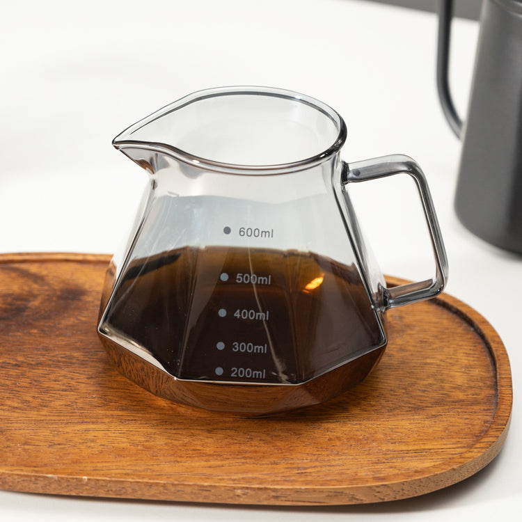 Coffee Brewing V60 Set with Walnut Wood Holder
