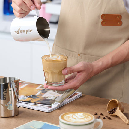 Beveled Spout Latte Art Milk Pitcher