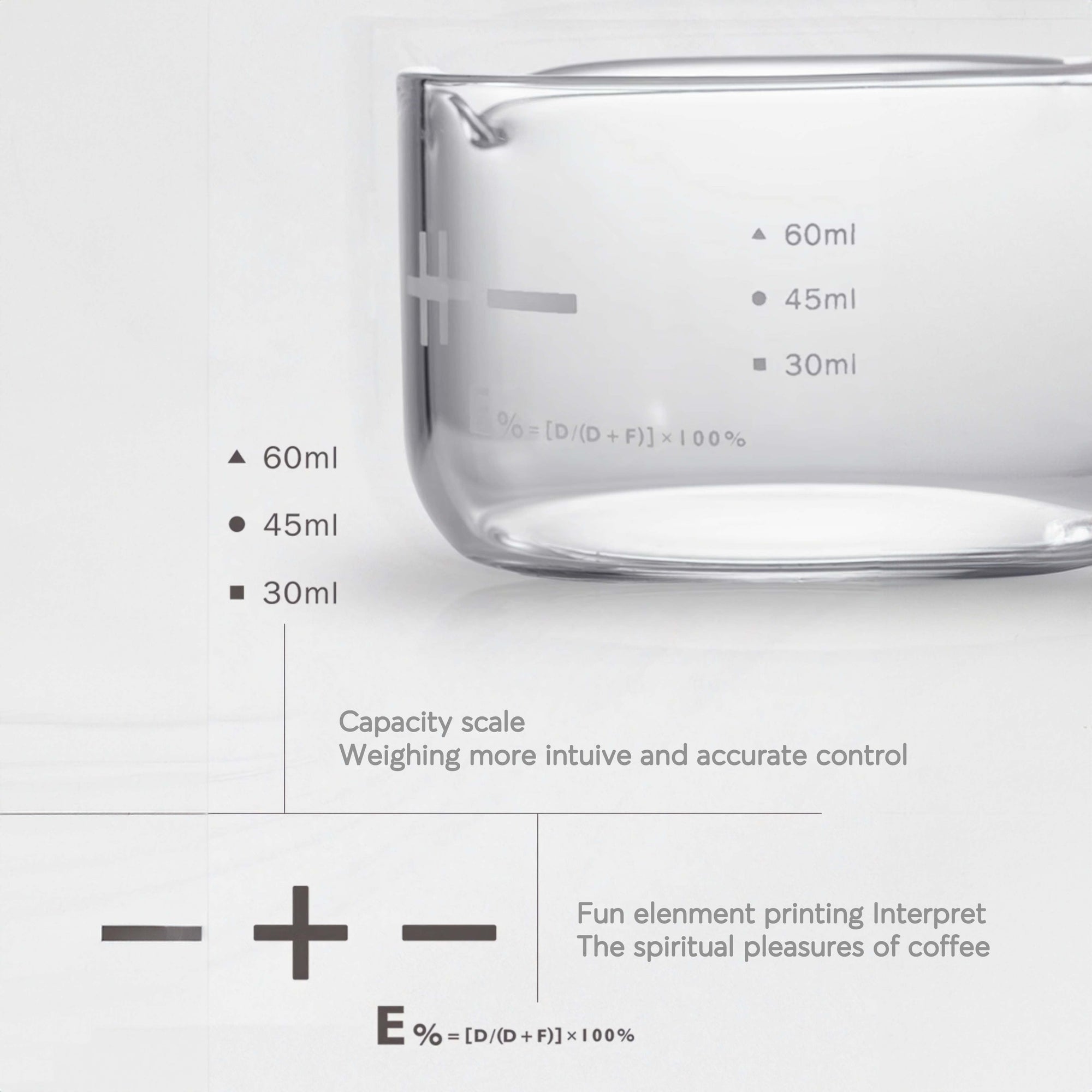 Espresso Shot Glass with Measuring Scale