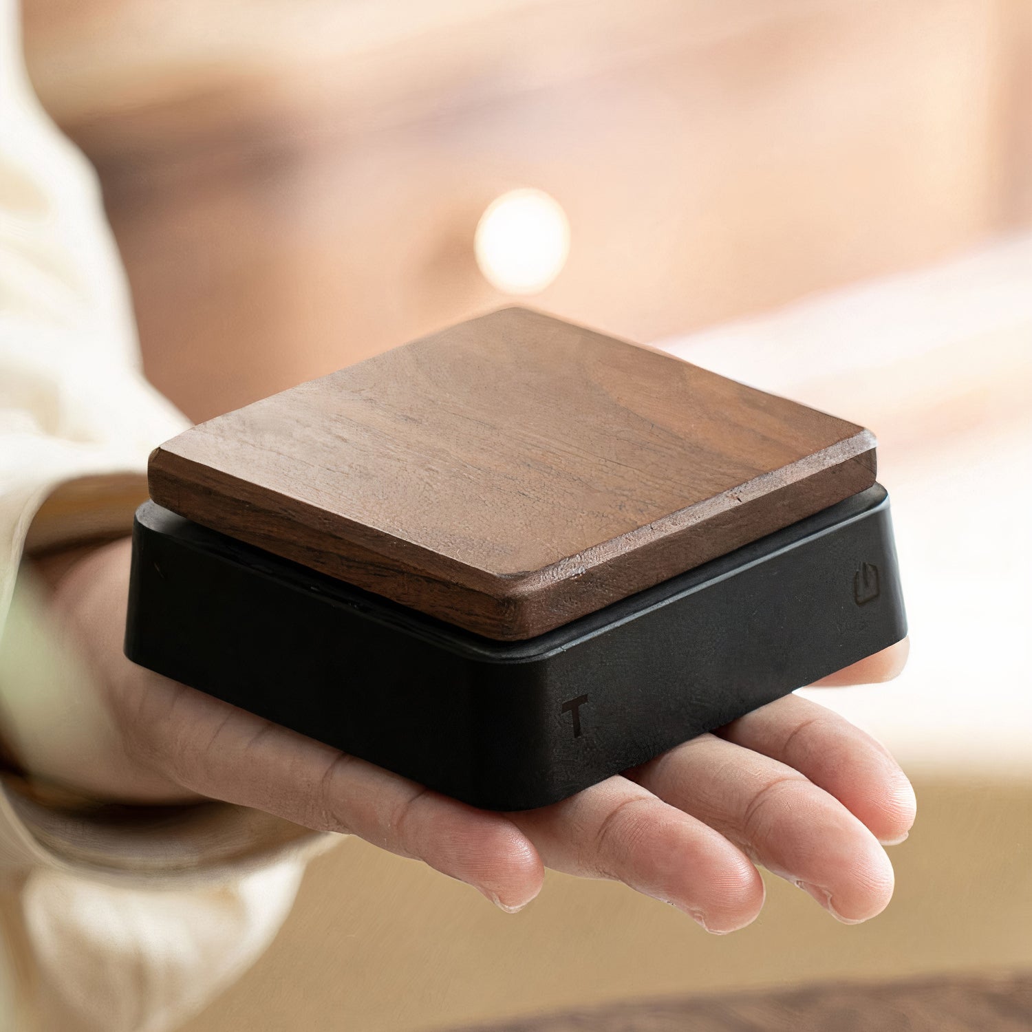 Solid Wood Electronic Scale for Tea and Coffee