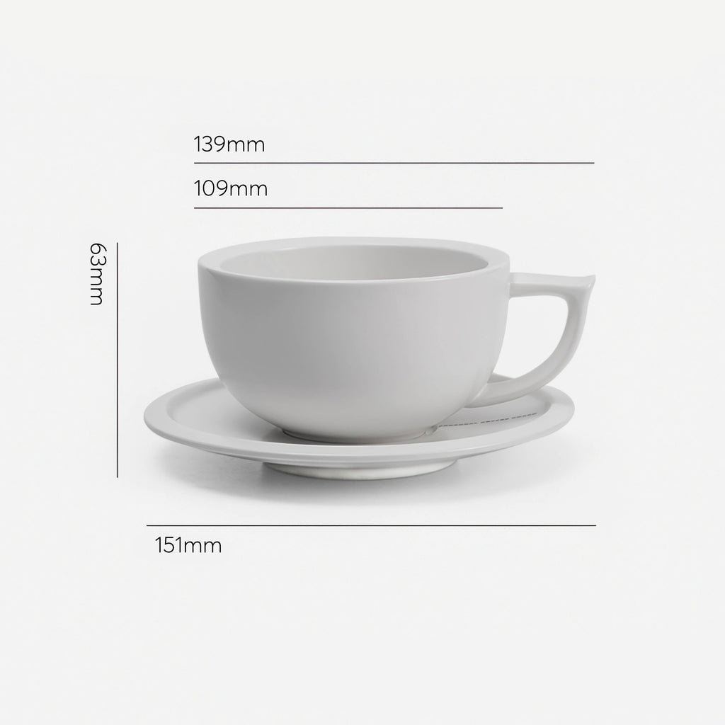 Embossed Ceramic Latte Cup 280ml