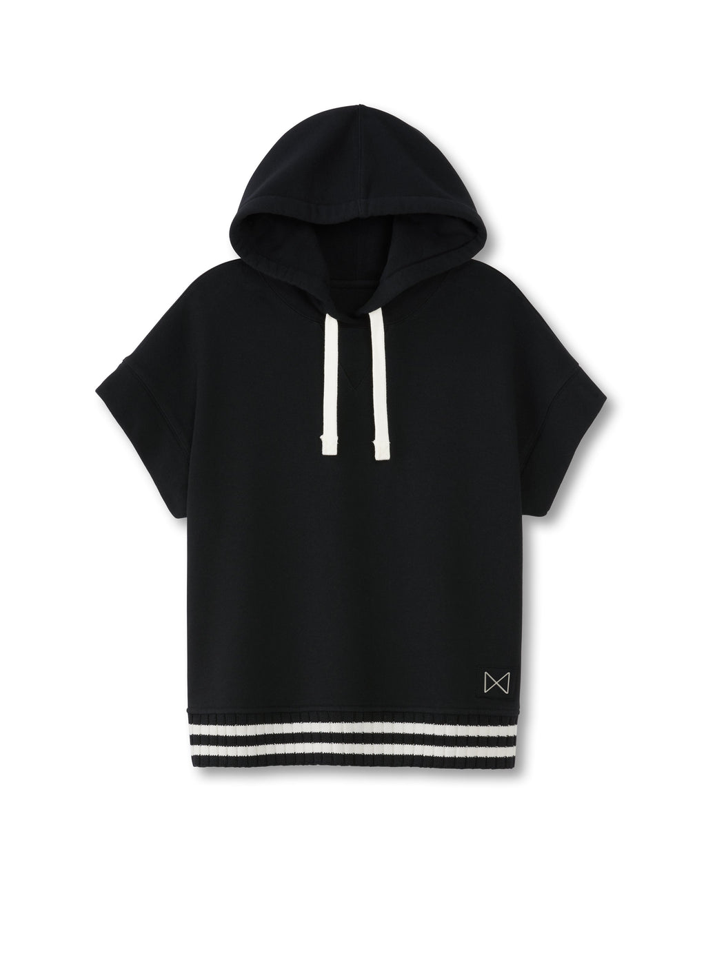 Short Sleeve Hoodie (Black)