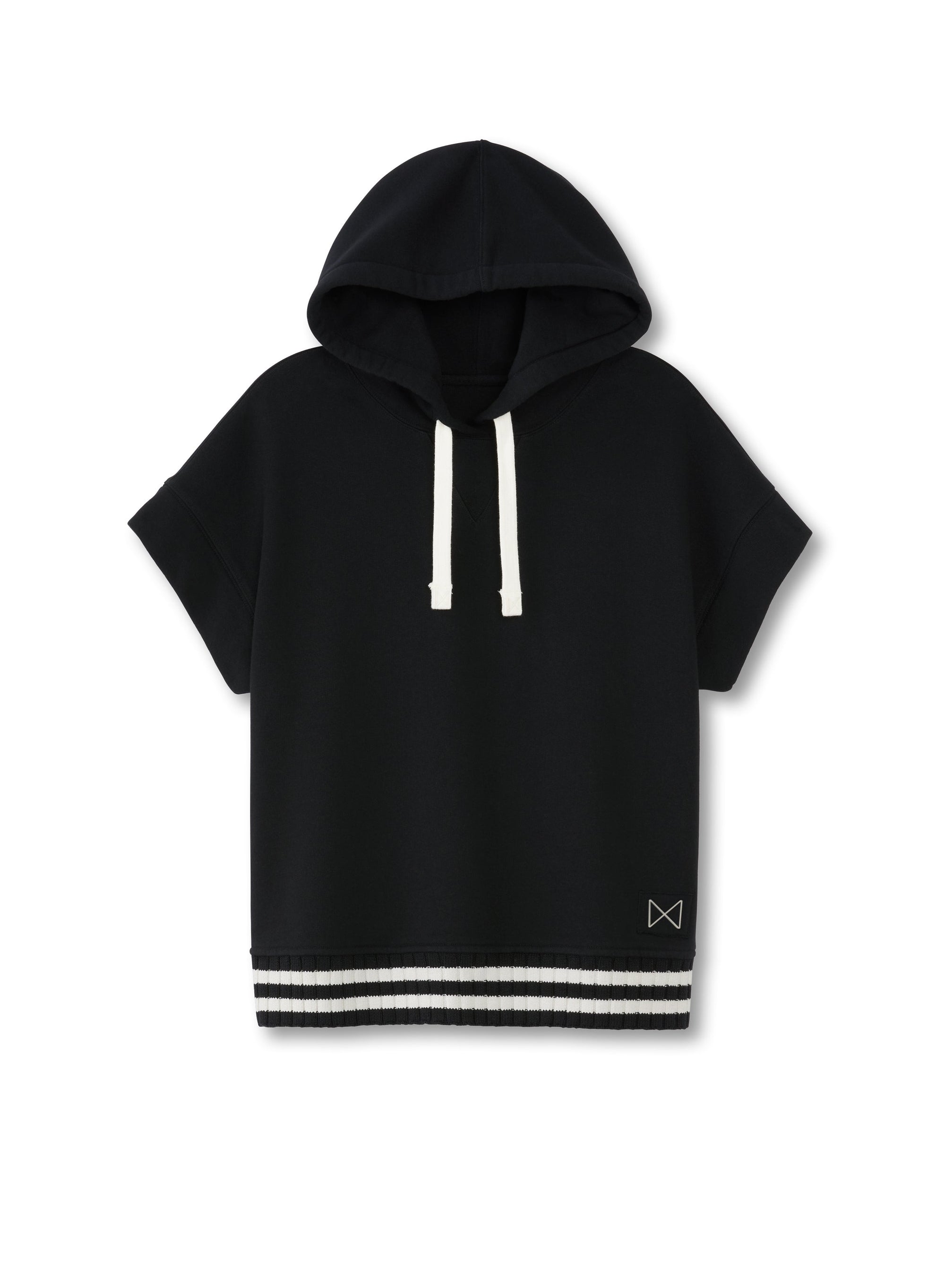 Short Sleeve Hoodie (Black)