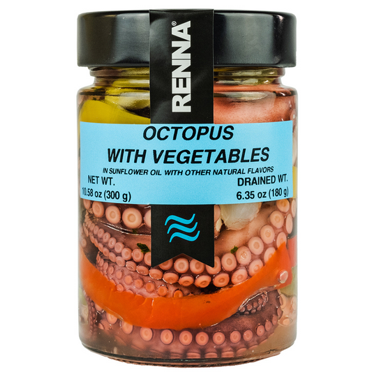 Octopus with Vegetables preserved in oil, 10.58oz