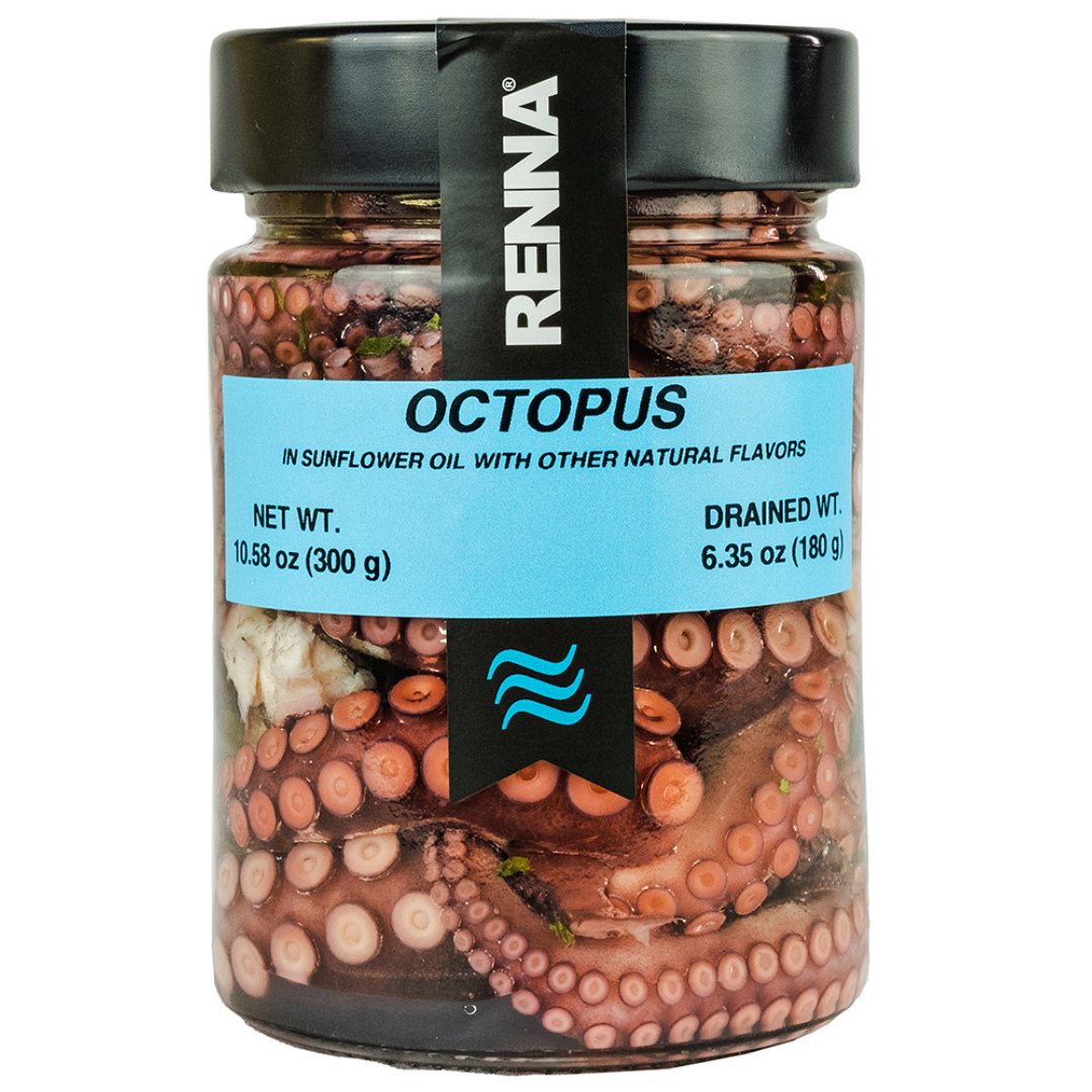 Whole Octopus Tentacles in Oil, Tender, 10.58oz