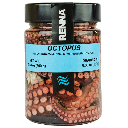 Whole Octopus Tentacles in Oil, Tender, 10.58oz