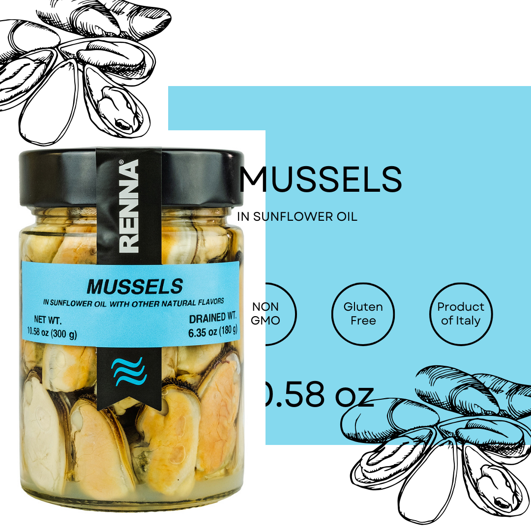 Mussels Preserved in Sunflower Oil, 10.58oz