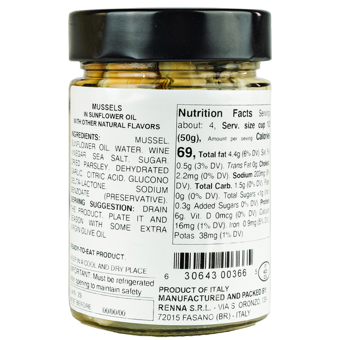 Mussels Preserved in Sunflower Oil, 10.58oz