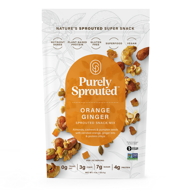 Orange Ginger, Sprouted Snack Mix