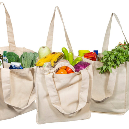 Canvas Grocery Tote Bags