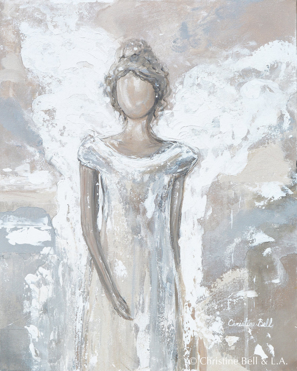 "Angel of Healing" Angel Painting Giclee Canvas Print
